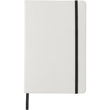 Libreta A5 blanca con cinta de color "Spectrum"