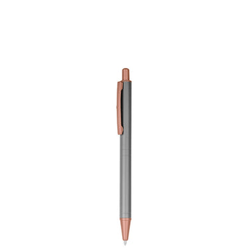 Bolígrafo de aluminio mate con punta rosa luxury